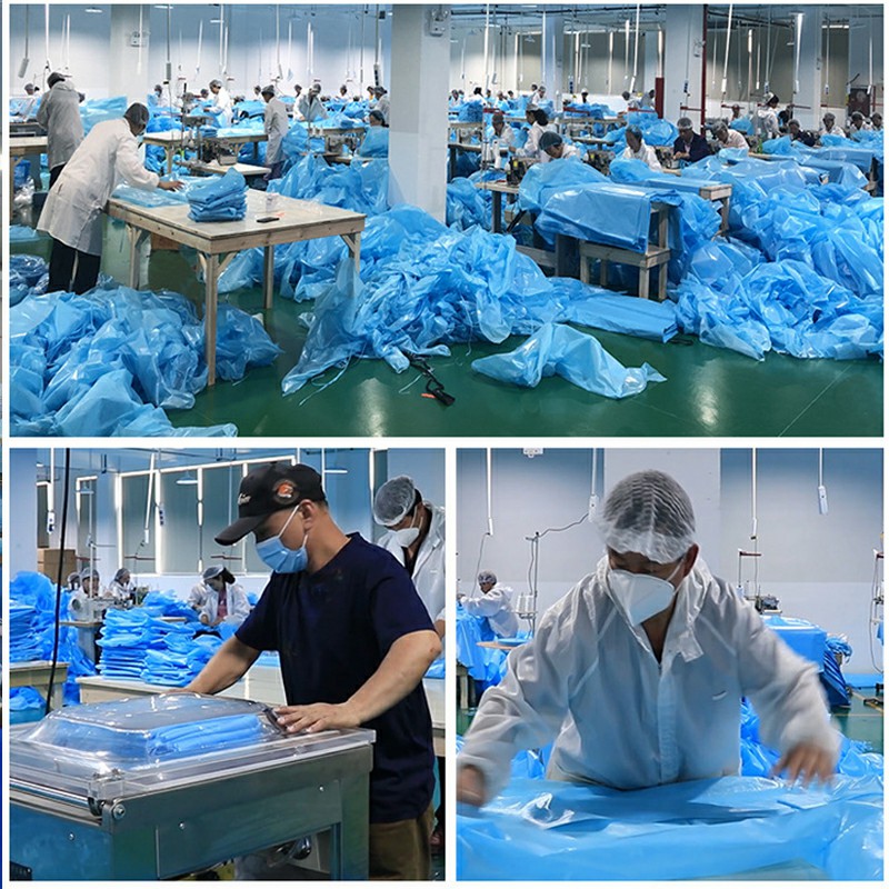 Yiwu Ruoxuan Garment factory Makes 750K Protective Suits within less than a month.